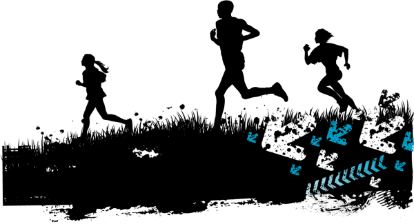 Бег Векторная иллюстрация