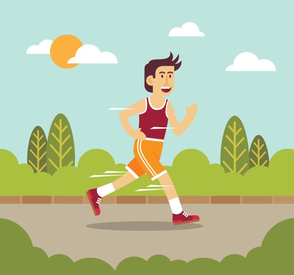 Бег трусцой мультяшные