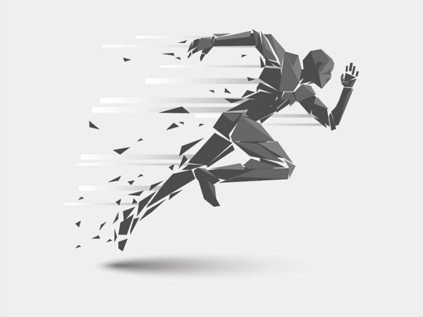 Бегущий человек вектор