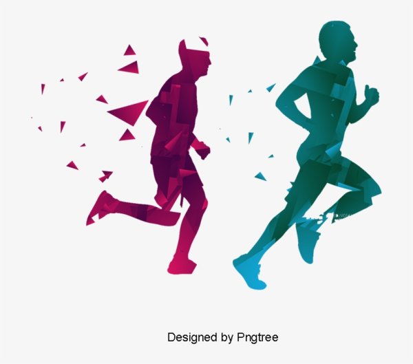 Абстракция бегающие человечки