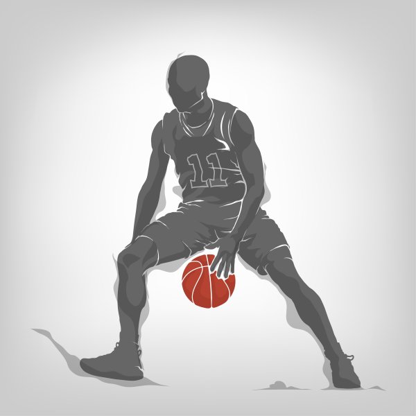 Баскетболист вектор