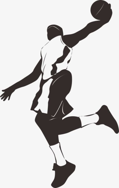 Силуэт баскетболиста
