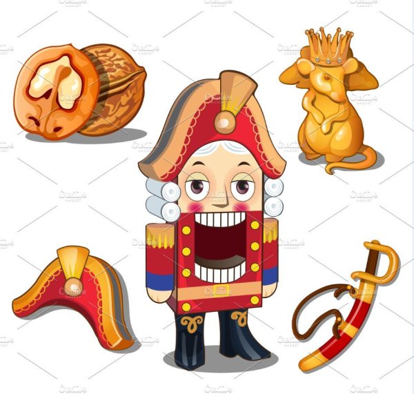 Мышиный Король из Щелкунчика вектор