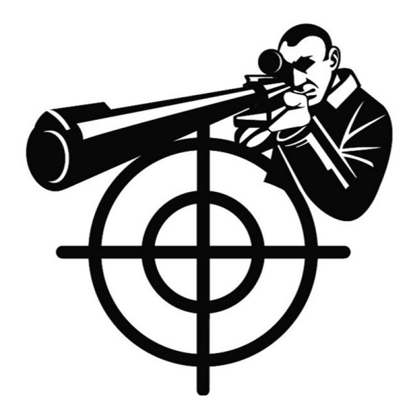 Снайпер трафарет