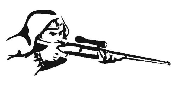 Наклейка на авто снайпер