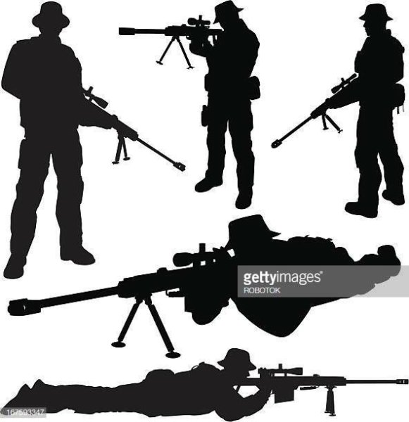 Стрелок винтовка вектор
