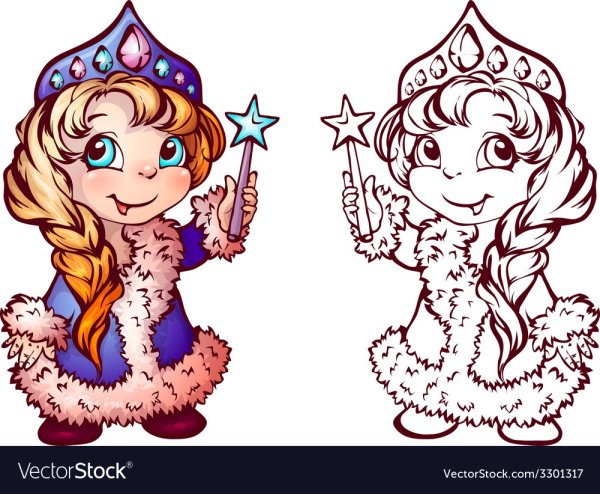 Снегурочка вектор вектор