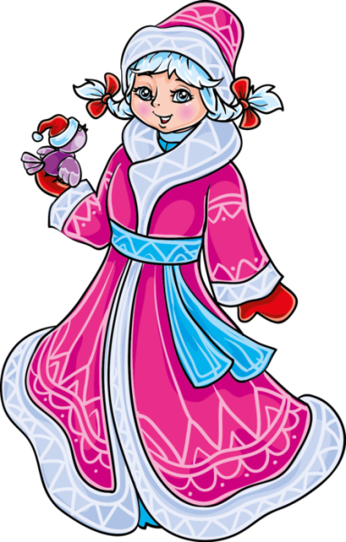 Иллюстрации Снегурочки в Красном