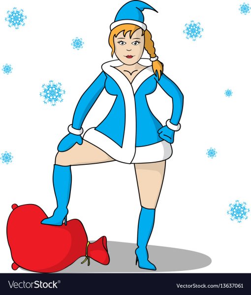 Снегурочка с мешком