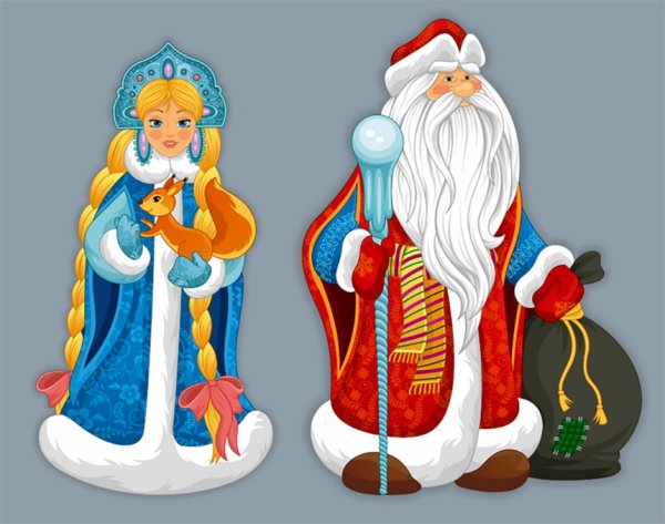 Изображение Деда Мороза и Снегурочки