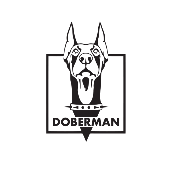 Доберман векторное изображение