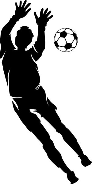 Вратарь футбол вектор