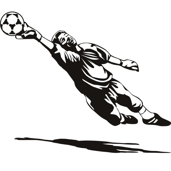 Вратарь силуэт