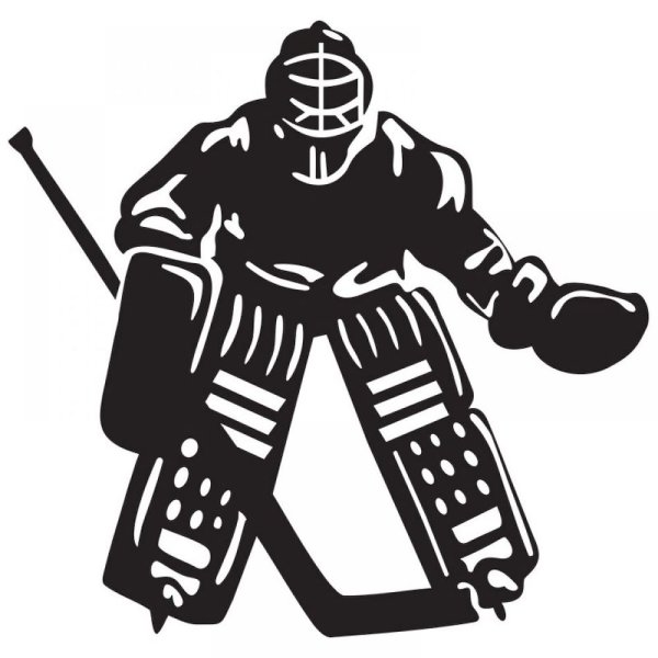 Хоккейный вратарь вектор