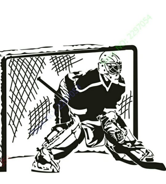 Вратарь хоккей вектор