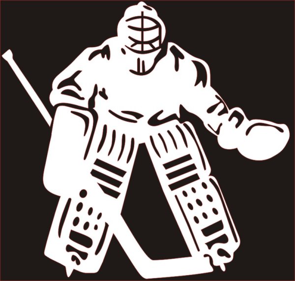 Силует хоккейного вратаря