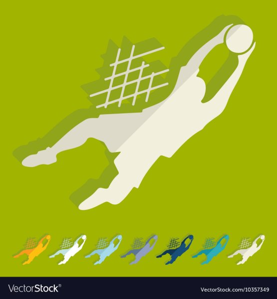 Футбольный вратарь рисунок