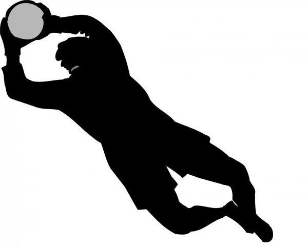 Хоккеист вратарь вектор