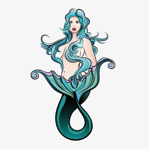 Векторная Русалка