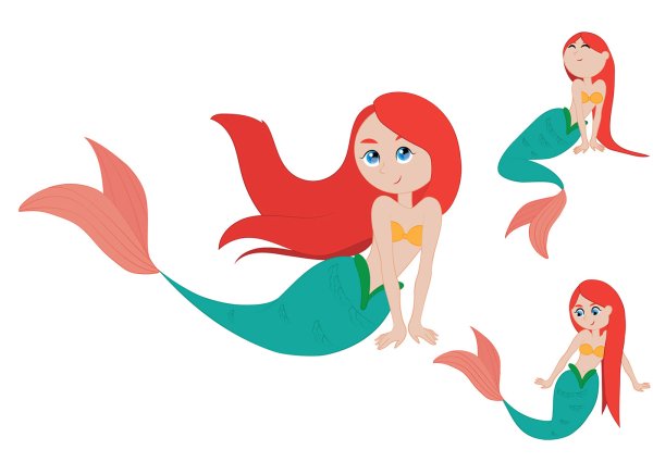 Русалочка вектор