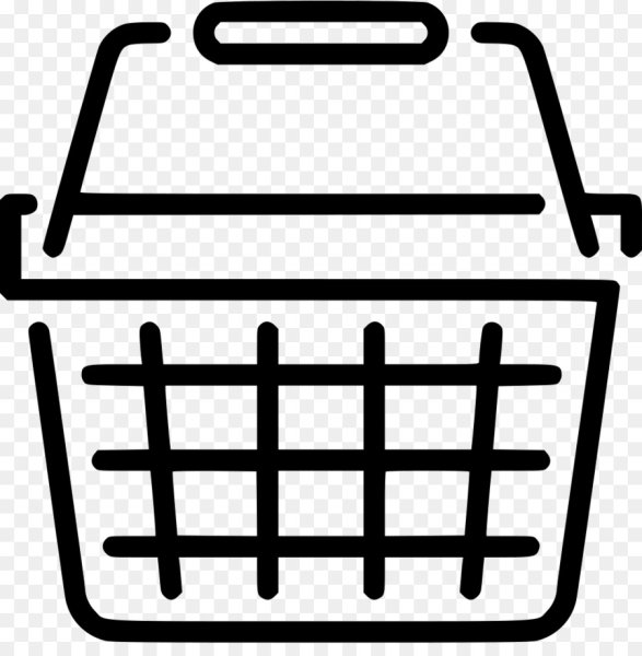 Нарисованная корзина для покупок
