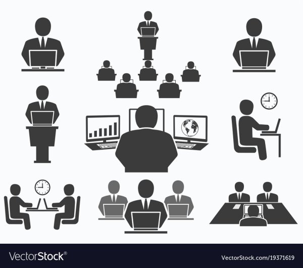 Пиктограмма офисный сотрудник