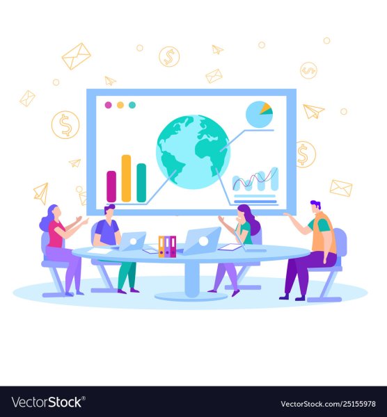 Флэт иллюстрации конференция