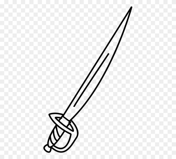 Сабля трафарет