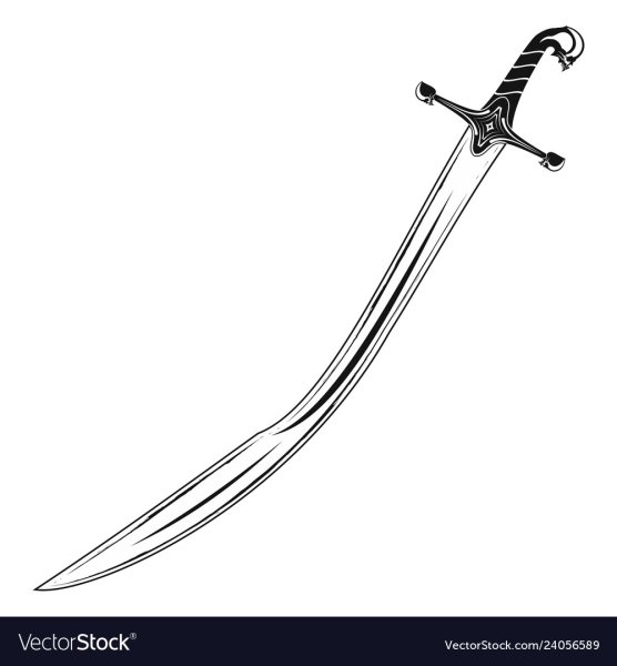Сабля трафарет