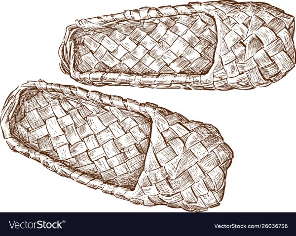 Лапти раскраска