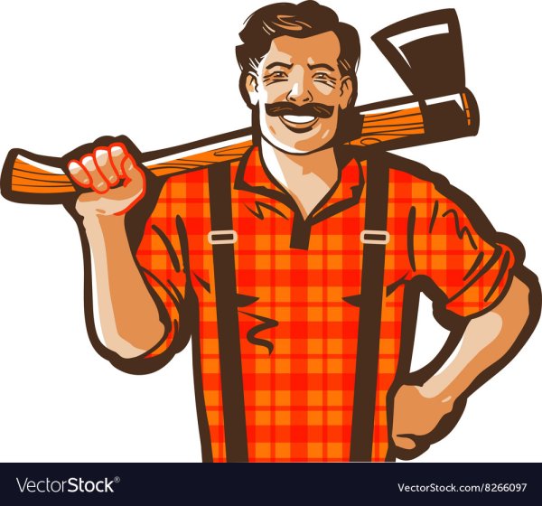 Лесоруб вектор