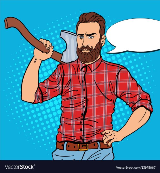 Брутальный мужчина поп арт