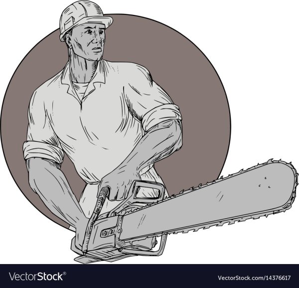 Дровосек с пилой