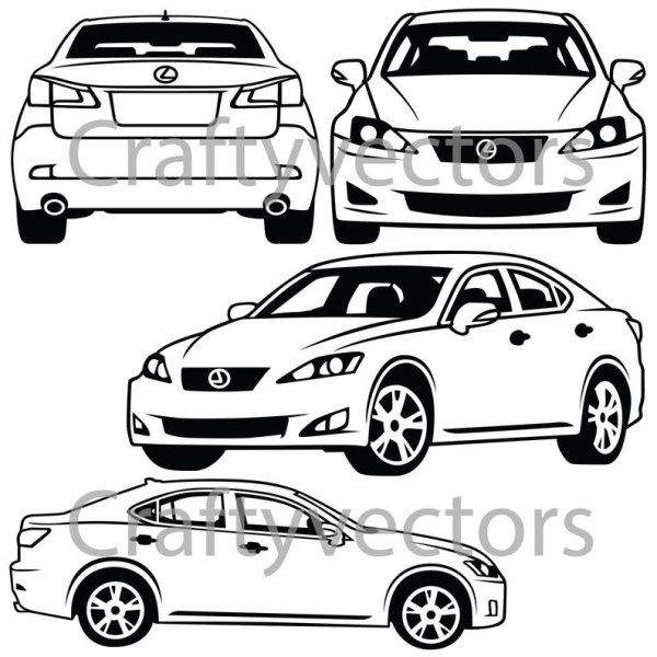 Lexus is 350 2007 рисунок