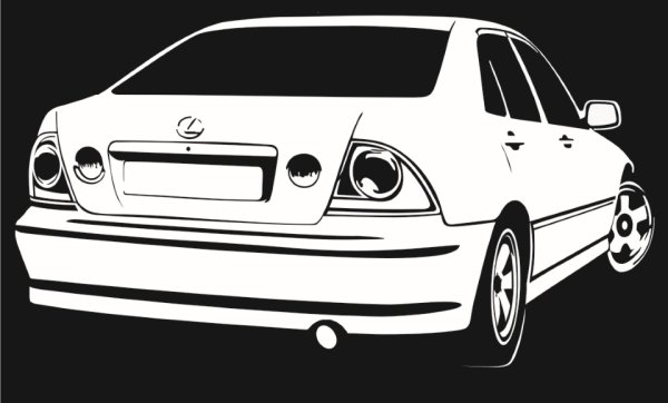 Lexus is200 наклейка