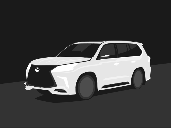 Лексус 570 развёртка