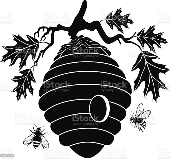 Улей трафарет