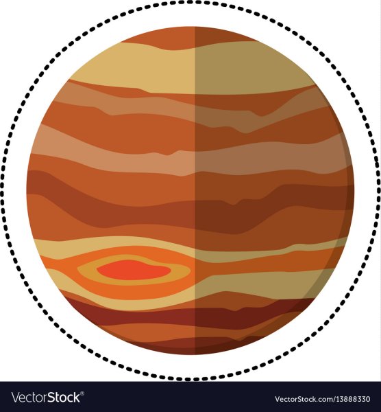 Планета Юпитер вектор