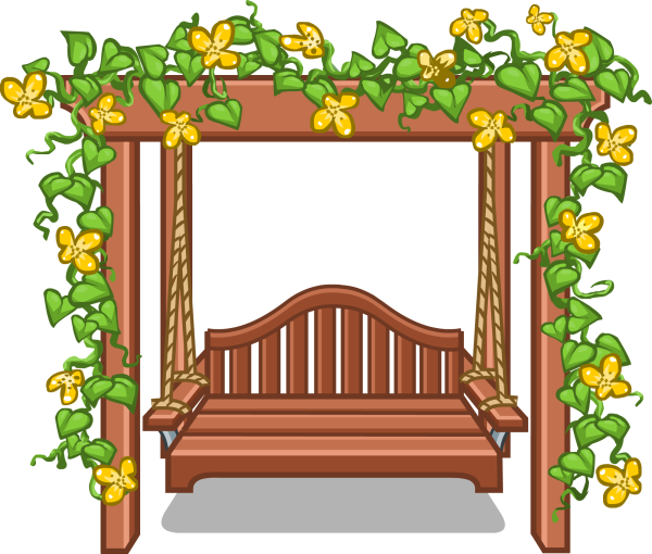 Садовые качели вектор