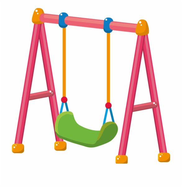 Мультяшная детская площадка без качелей