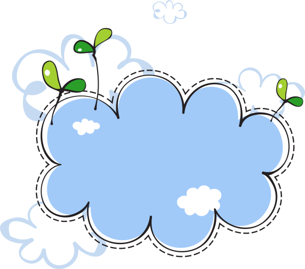 Облачко мультяшное