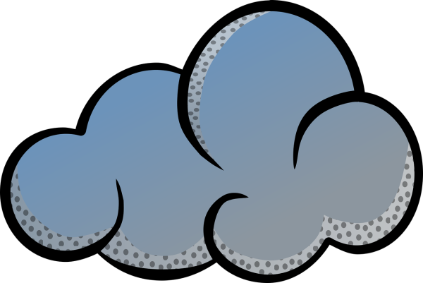 Тучка мультяшная