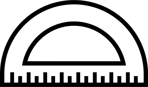 Транспортир чб