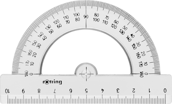 ERICHKRAUSE транспортир Clear 360° 12 см 20 шт.
