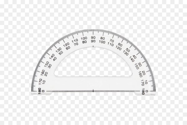 Транспортир линейка вектор