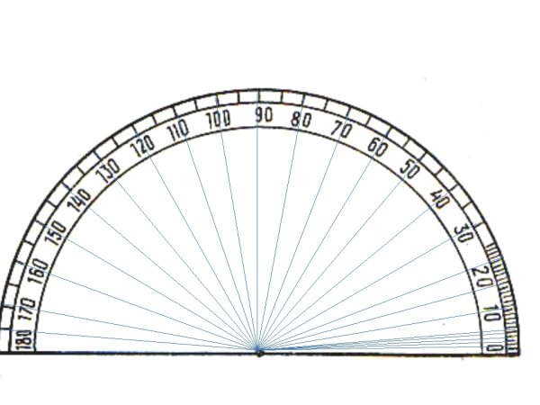 Азимут 30 градусов транспортир