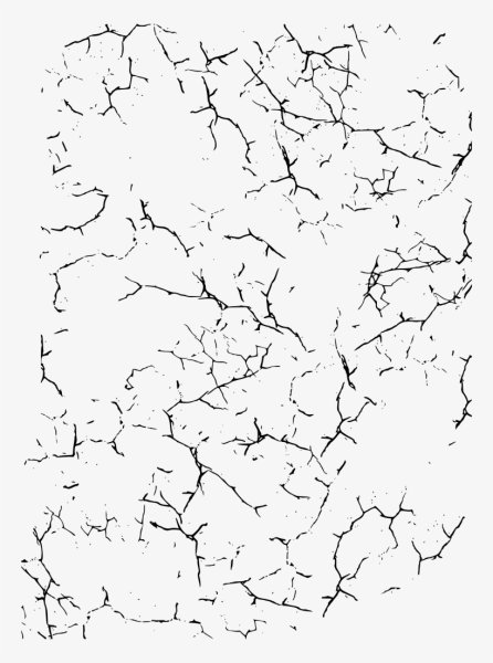 Трещины на прозрачном фоне