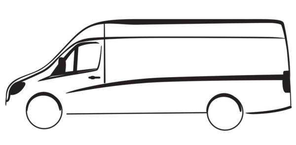 Микроавтобус вектор сбоку