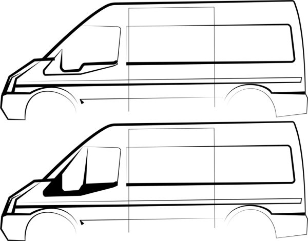 Ford Transit развертка