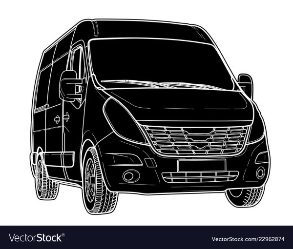 Микроавтобус векторное изображение